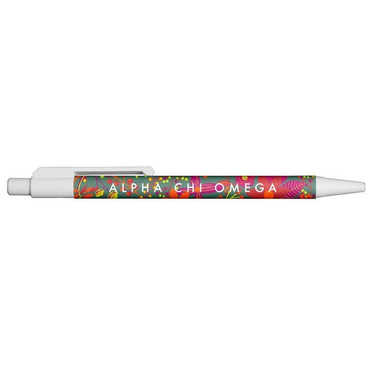 Floral Sorority Pen - Alpha Chi Omega
