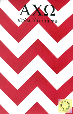 Chevron Notepad - Alpha Chi Omega