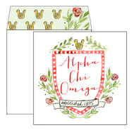 Sorority Greeting Card - Alpha Chi Omega