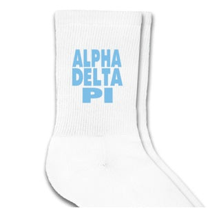 Megan Crew Socks - Alpha Delta Pi