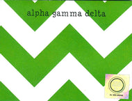 Small Chevron Notepad - Alpha Gamma Delta