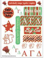 Sorority Craft Stickers - Alpha Gamma Delta