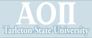Tarleton State University Decal - Alpha Omicron Pi
