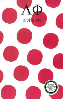 Polka Dot Notepad - Alpha Phi