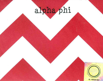 Small Chevron Notepad - Alpha Phi