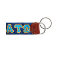 Smathers & Branson Needlepoint Key Fob - Alpha Tau Omega