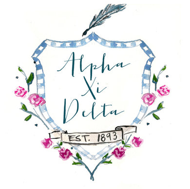 Crest Decal - Alpha Xi Delta