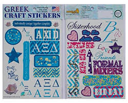 Sorority Craft Stickers - Alpha Xi Delta