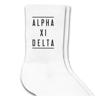 Blake Crew Socks - Alpha Xi Delta