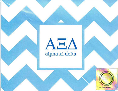 Chevron Notecards - Alpha Xi Delta