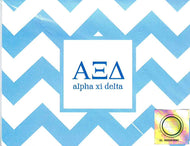 Chevron Notecards - Alpha Xi Delta