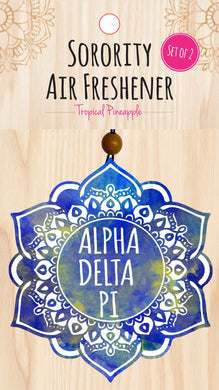 Mandala Air Freshener - Alpha Delta Pi