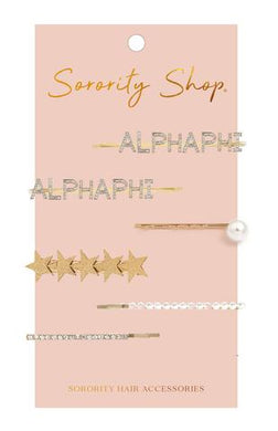 Hair Clip Set - Alpha Phi