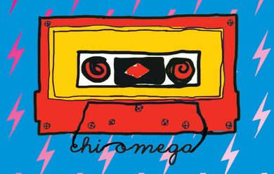 Cassette Pillow- Chi Omega