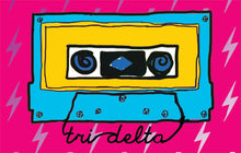 Cassette Pillow- Delta Delta Delta