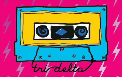 Cassette Pillow- Delta Delta Delta