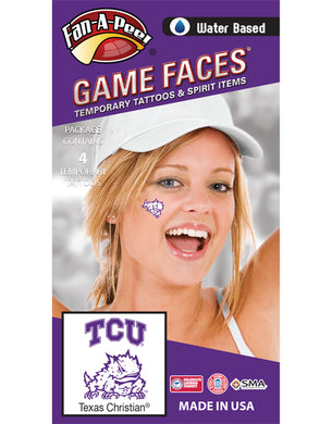 TCU Horned Frog Temporary Tattoos