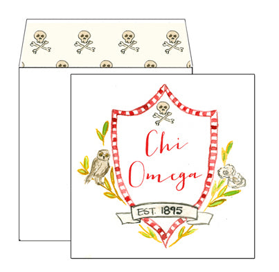 Sorority Greeting Card - Chi Omega