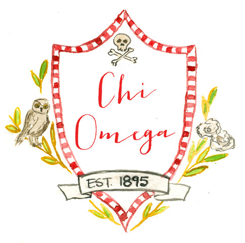 Crest Decal - Chi Omega