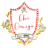 Crest Decal - Chi Omega