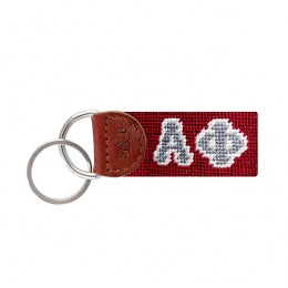 Needlepoint Key Fob - Alpha Phi