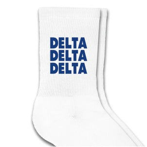 Megan Crew Socks - Delta Delta Delta