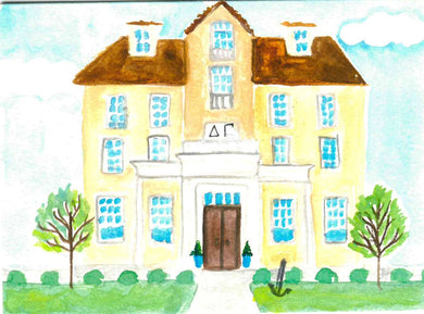 Sorority House Notecards - Delta Gamma