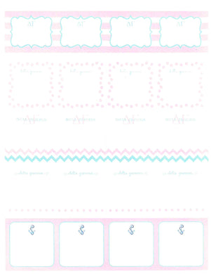 Sorority Label Stickers - Delta Gamma
