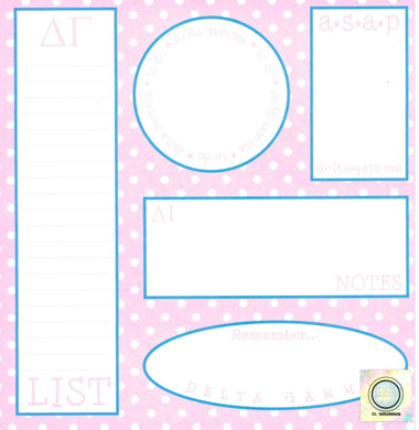 Doodad Notepad - Delta Gamma