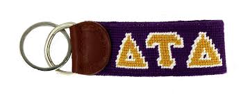 Smathers & Branson Needlepoint Key Fob - Delta Tau Delta