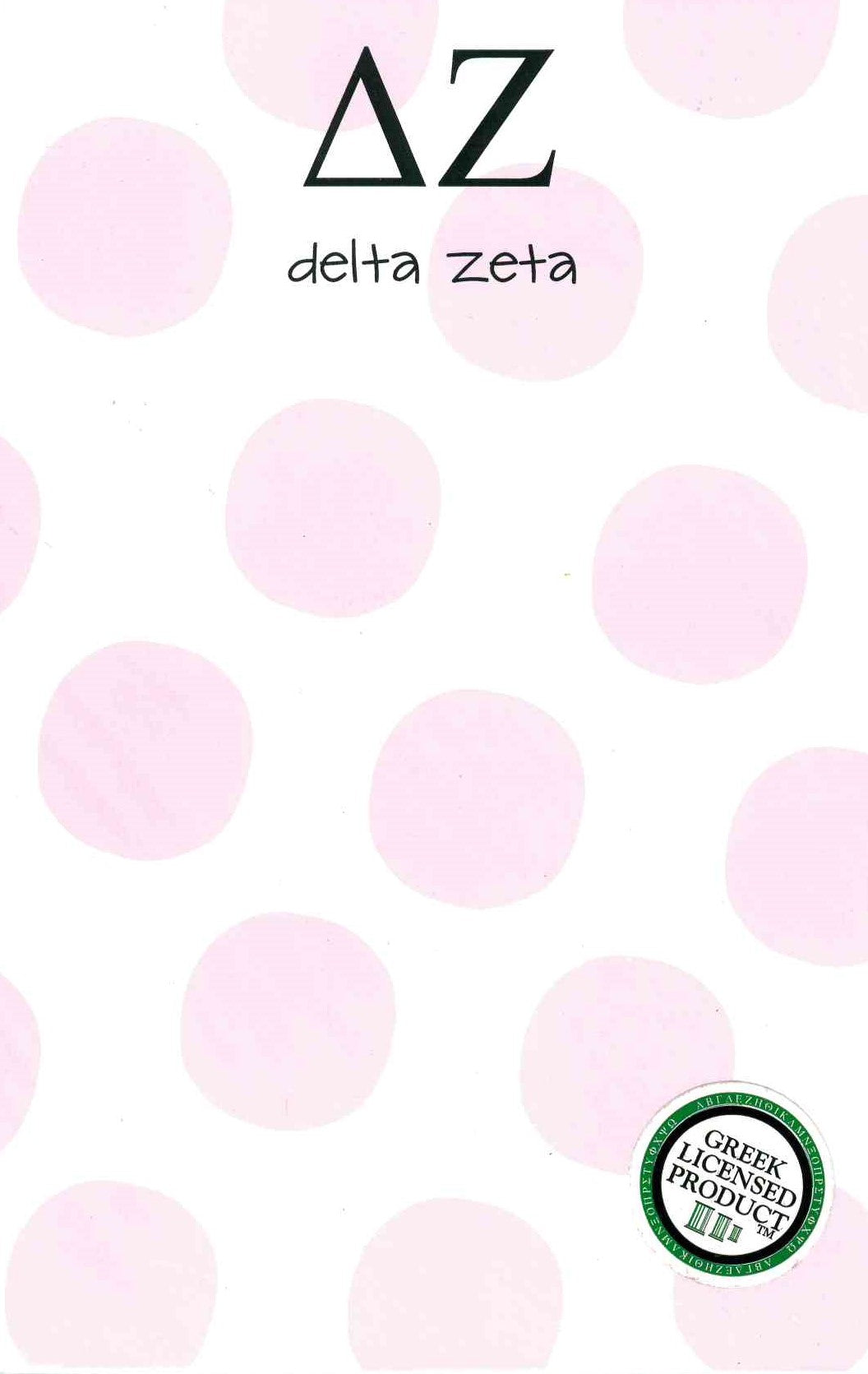 Polka Dot Notepad - Delta Zeta
