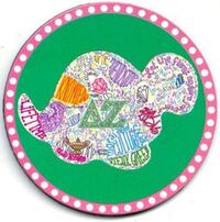 Dana's Designs Round Magnet - Delta Zeta