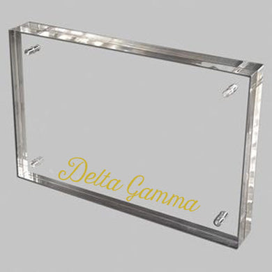 Acrylic Magnetic Frame- Delta Gamma