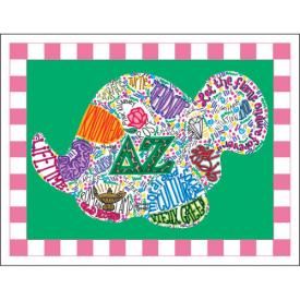 Mascot Notecards - Delta Zeta