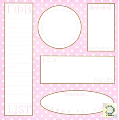 Doodad Notepad - Gamma Phi Beta