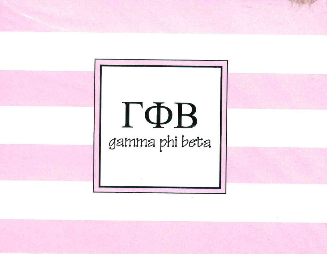 Stripe Notecards - Gamma Phi Beta