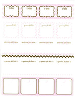 Sorority Label Stickers - Gamma Phi Beta