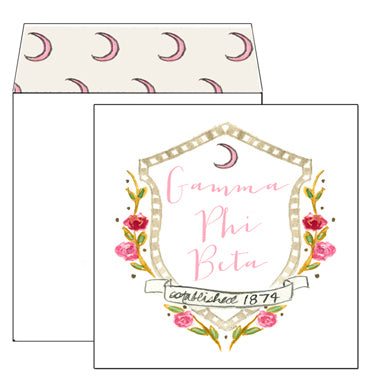 Sorority Greeting Card - Gamma Phi Beta