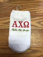 No Show Socks- Alpha Chi Omega