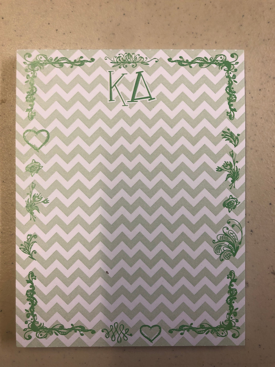 Chevron Notepad- Kappa Delta