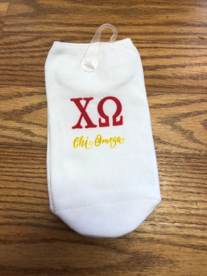 No Show Socks- Chi Omega