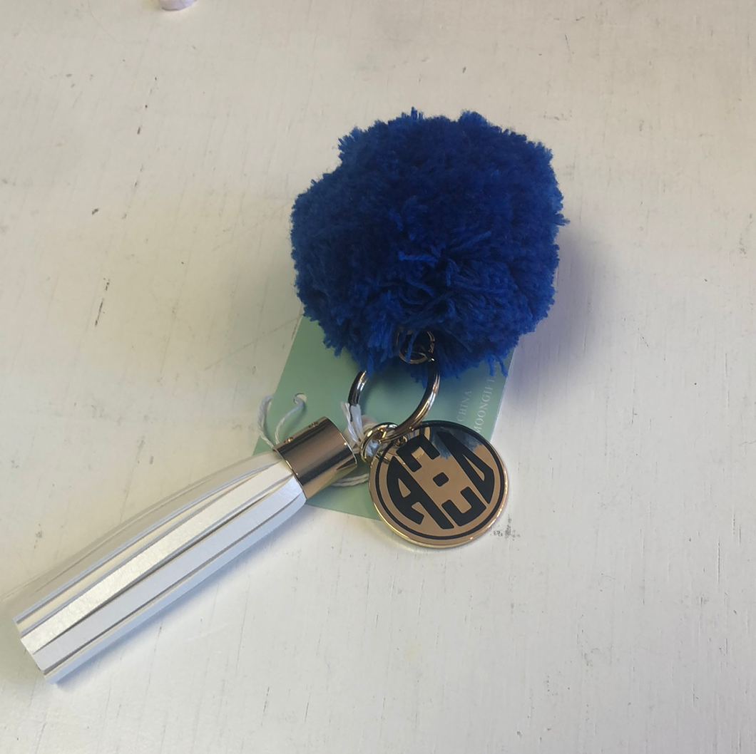 Pom key chain-Alpha Xi Delta