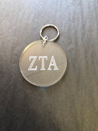 Acrylic Key Chain- Zeta Tau Alpha