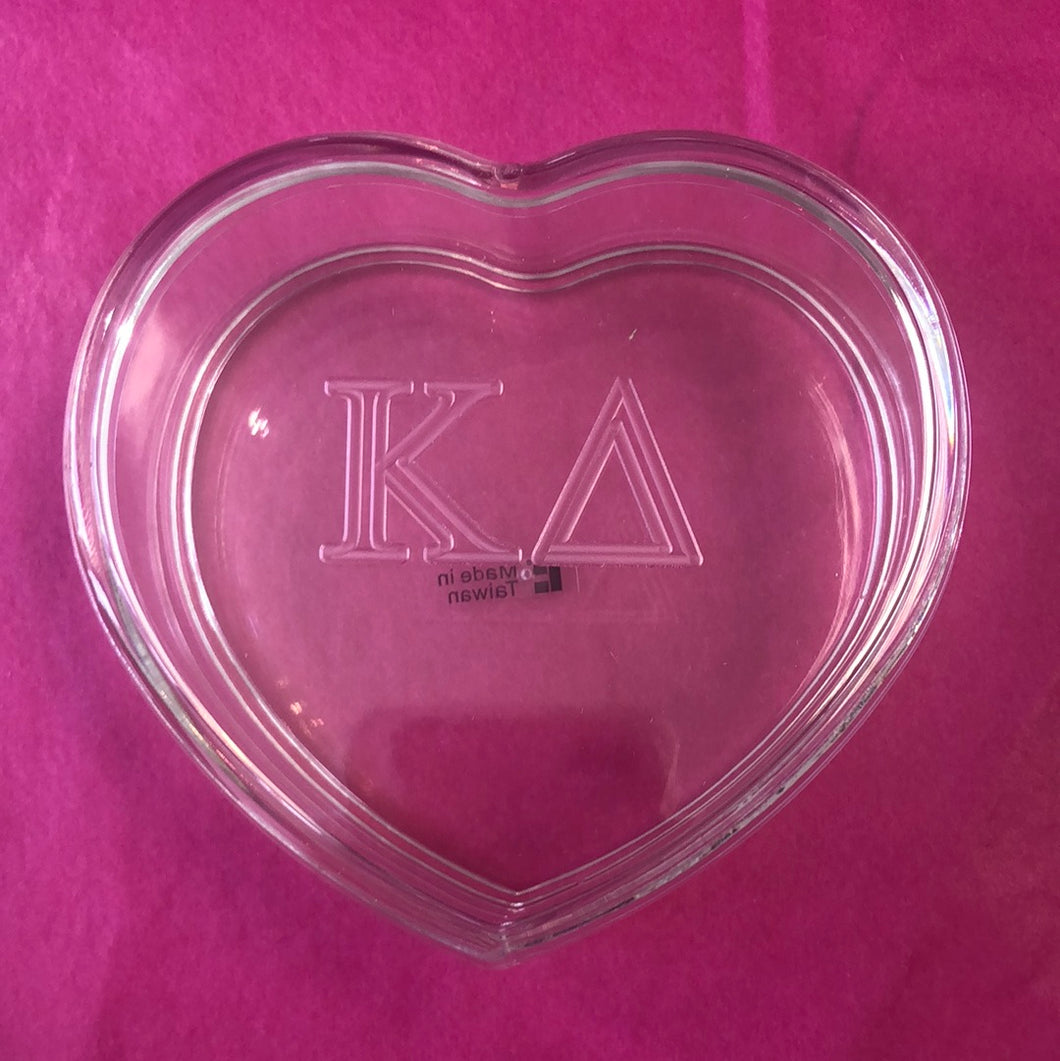 Acrylic Heart Box - Kappa Delta