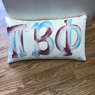 Watercolor Lumbar-Pi Beta Phi