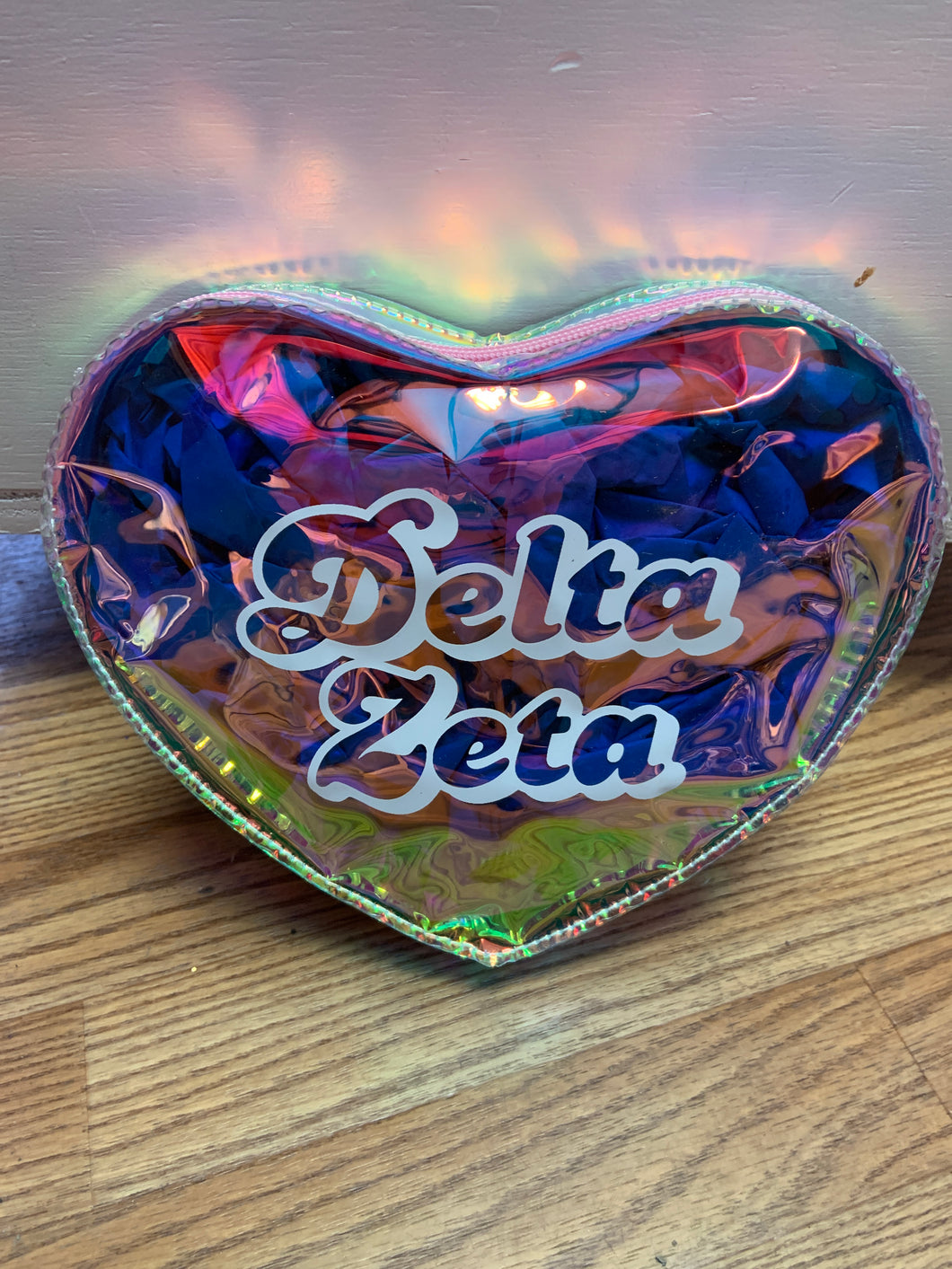 Heart Cosmetic Bag-Delta Zeta