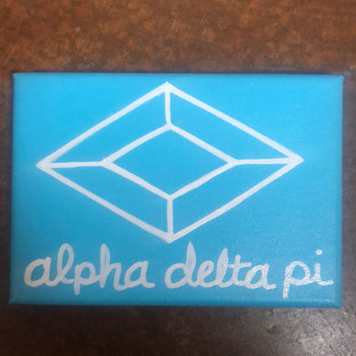 Mascot Painted Canvas - Alpha Delta Pi