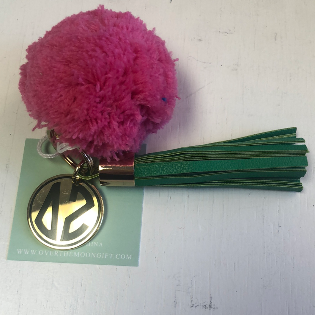 Pom key chain-Delta Zeta