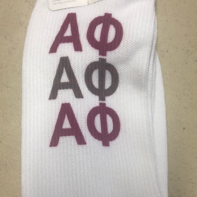 Letters Socks - Alpha Phi