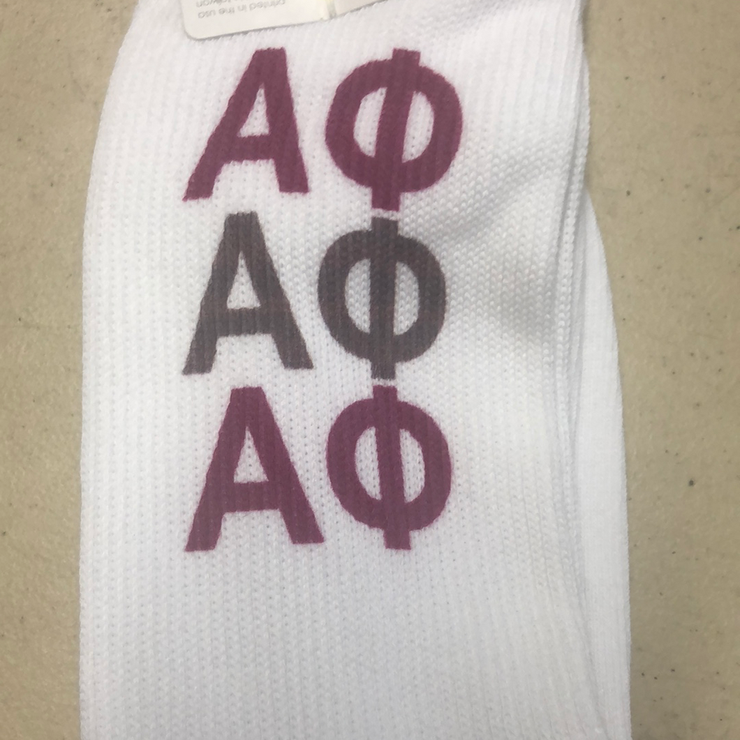 Letters Socks - Alpha Phi